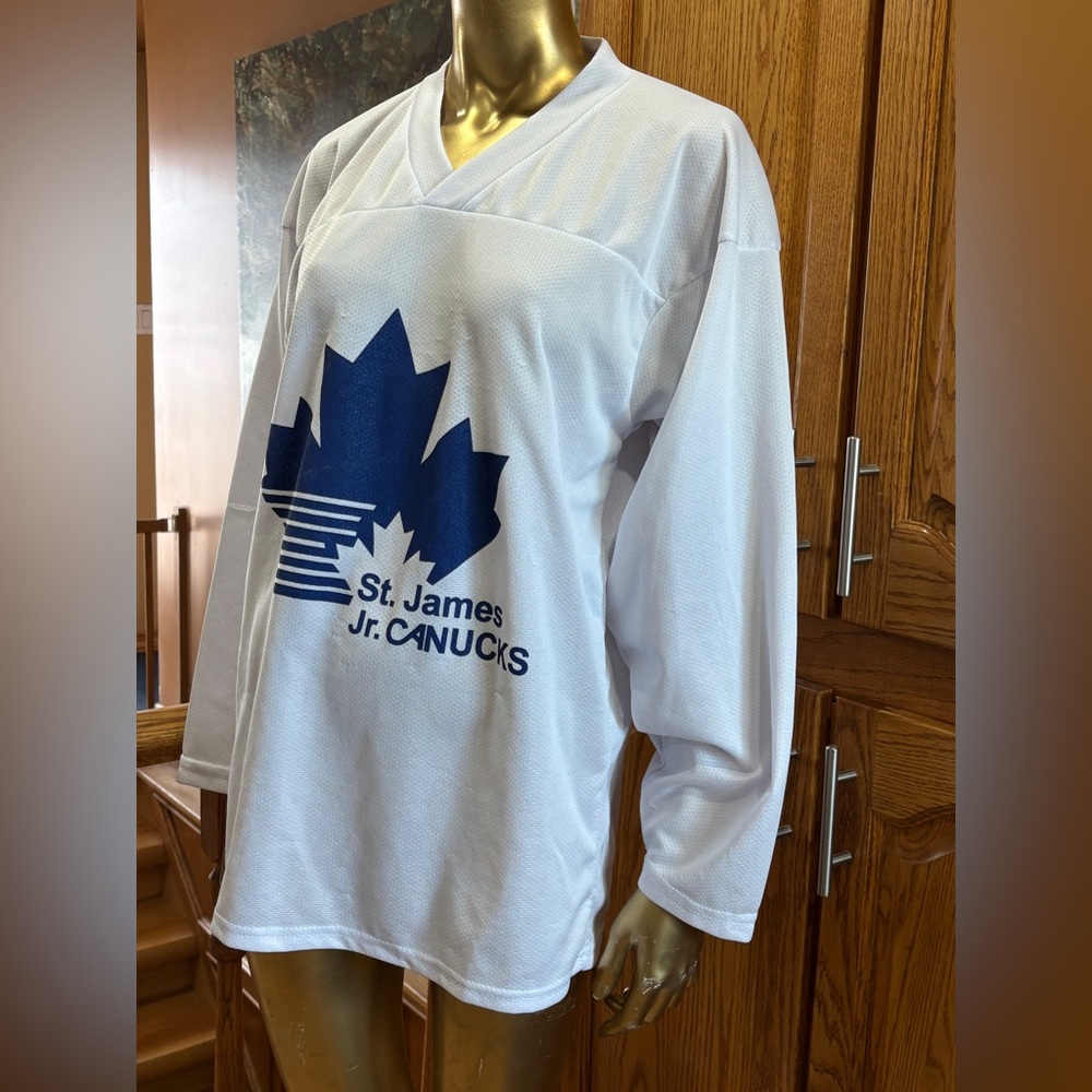 White and Blue Men's Jersey - Picture 2 of 6
